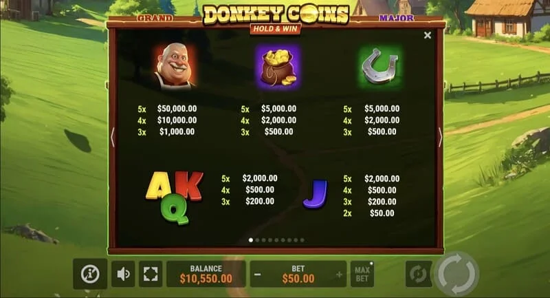 Donkey Coins Hold & Win - champ avec des jetons Coin collants